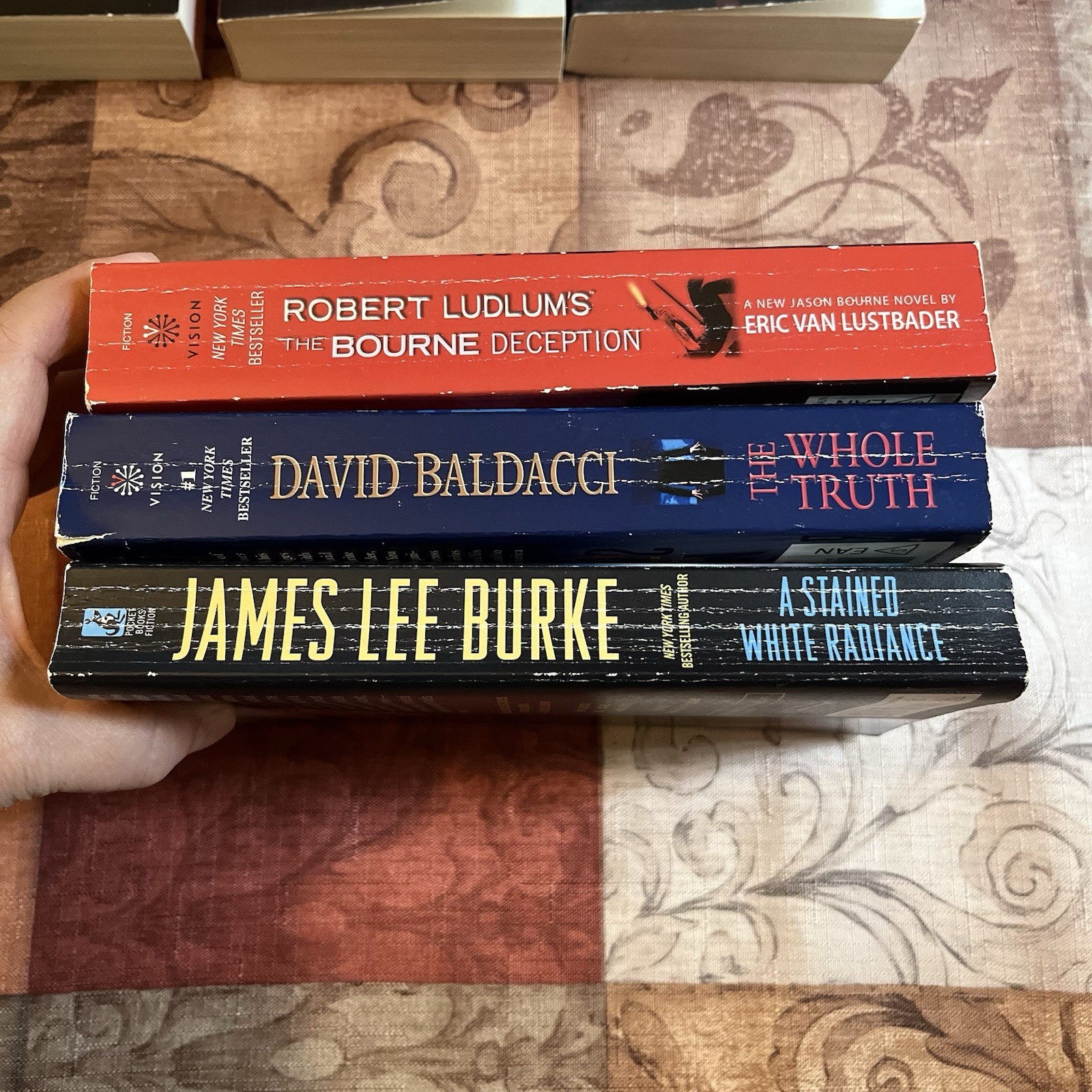 Lot of 7 Books Random Mix Suspense Crime Mystery Thriller Fiction Paperback