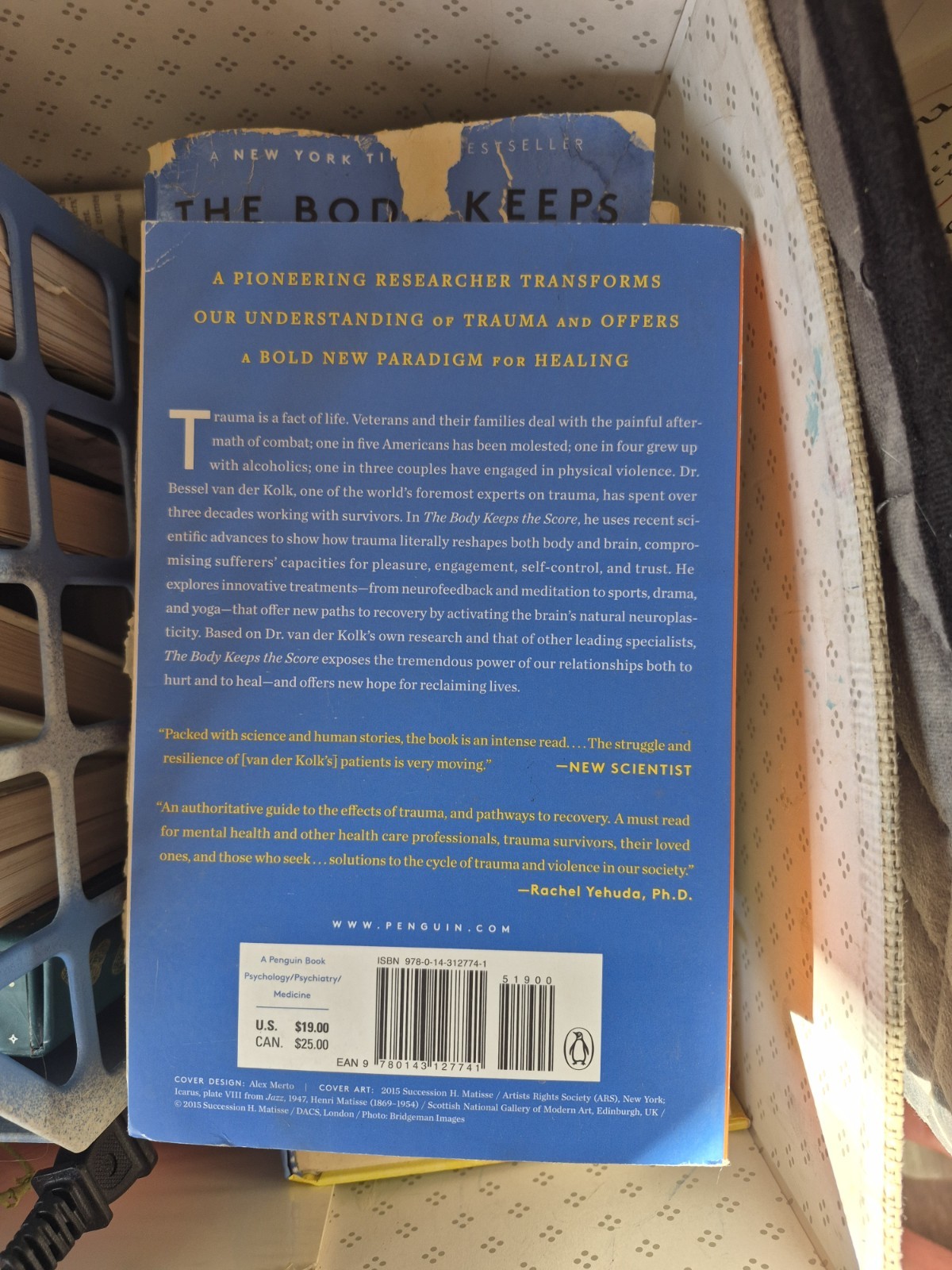The Body Keeps the Score Paperback (2015) Bessel van der Kolk, Penguin Books