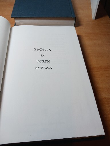 Sports In North America Volume 1 Parts 1 & 2 1997 Thomas L Altherr HC
