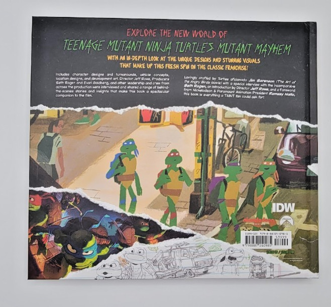 The Art of Teenage Mutant Nunja Turtes Mutant Mayhem Hardcover BRAND NEW #V