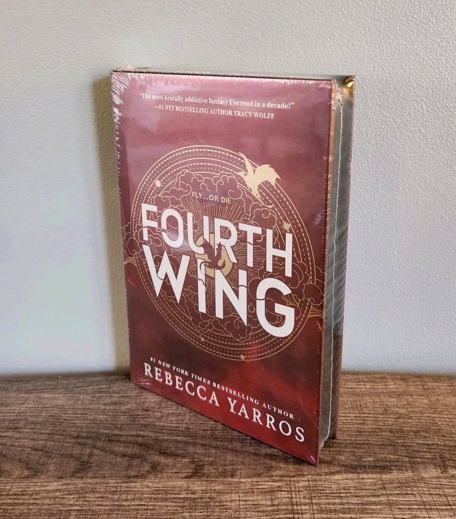 Sealed FOURTH WING Rebecca Yarros Holiday Special Edition Hardcover Red Tower
