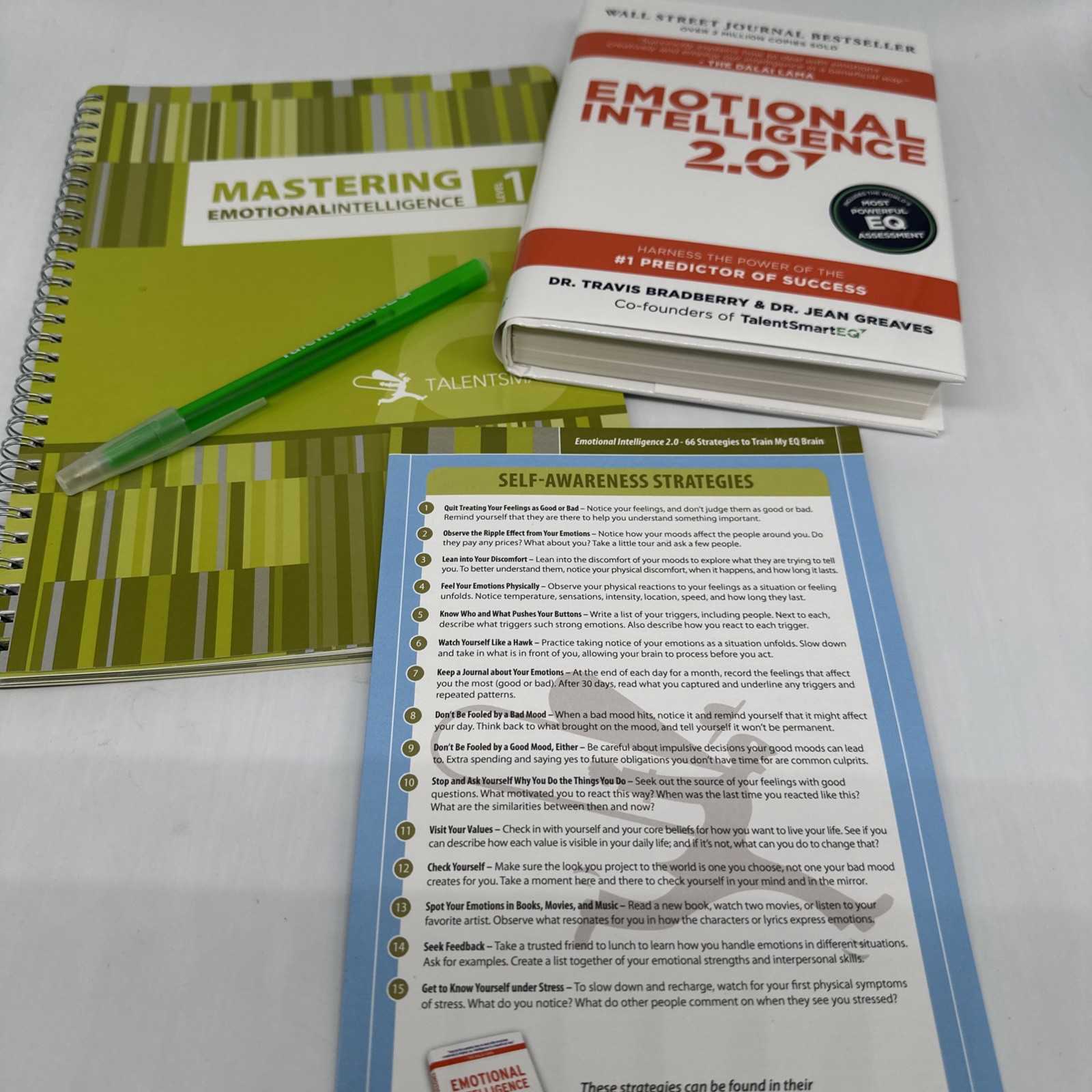 Emotional Intelligence 2.0 Travis Bradberry Jean Greaves HC Book Has Access Code