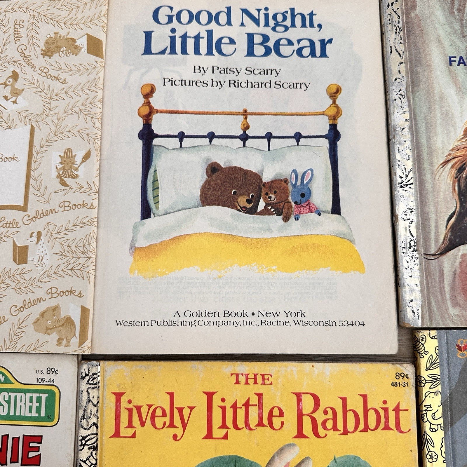 Vintage Little Golden Books Mixed Lot 12 Classics 1940s-70s Disney Sesame Street