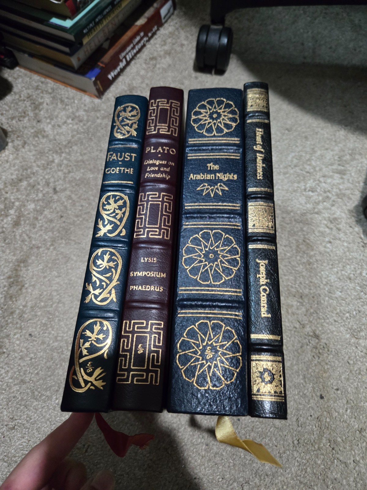 The Easton Press Lot of 4 Books – The Arabian Nights, Heart of Darkness, Goethe