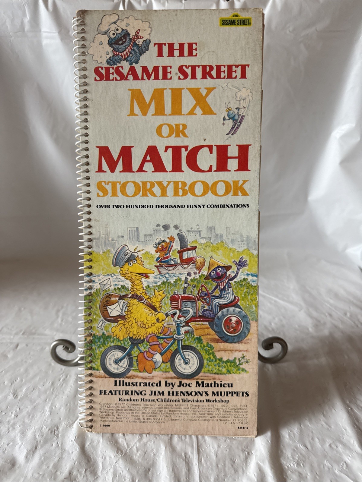 Sesame Street Mix or Match Storybook 1977 Random House