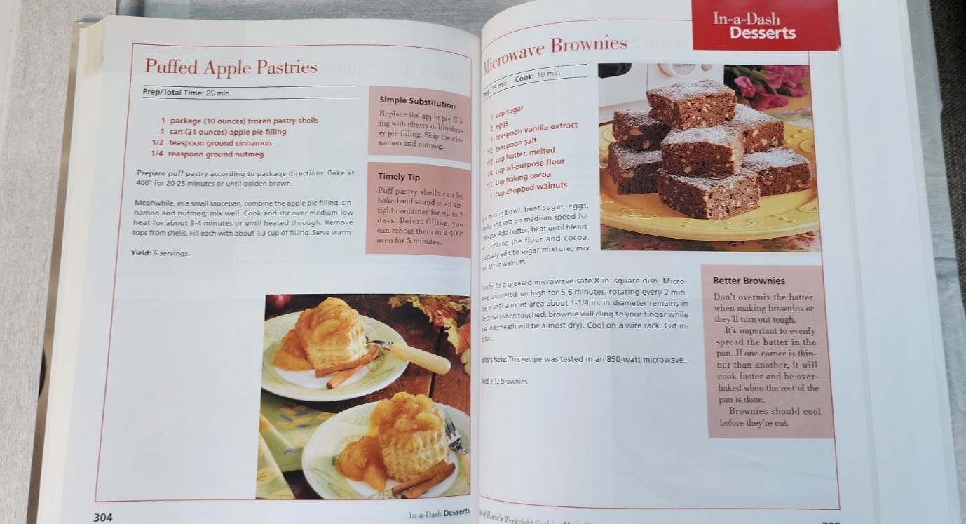 Taste of Home 2006 Weeknight Cooking Made Easy 336 pages hardcover 304 recipes