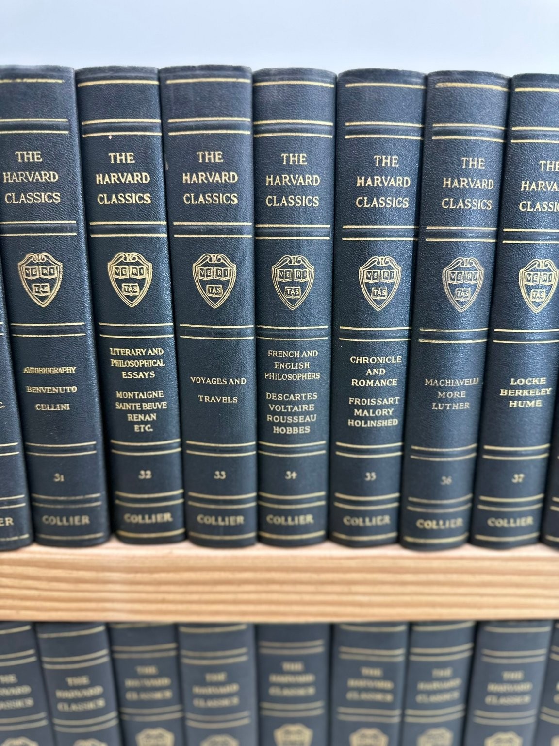 Harvard Classics 1909 Collier Vol 1-48 Set Literary Collection Soft Leather