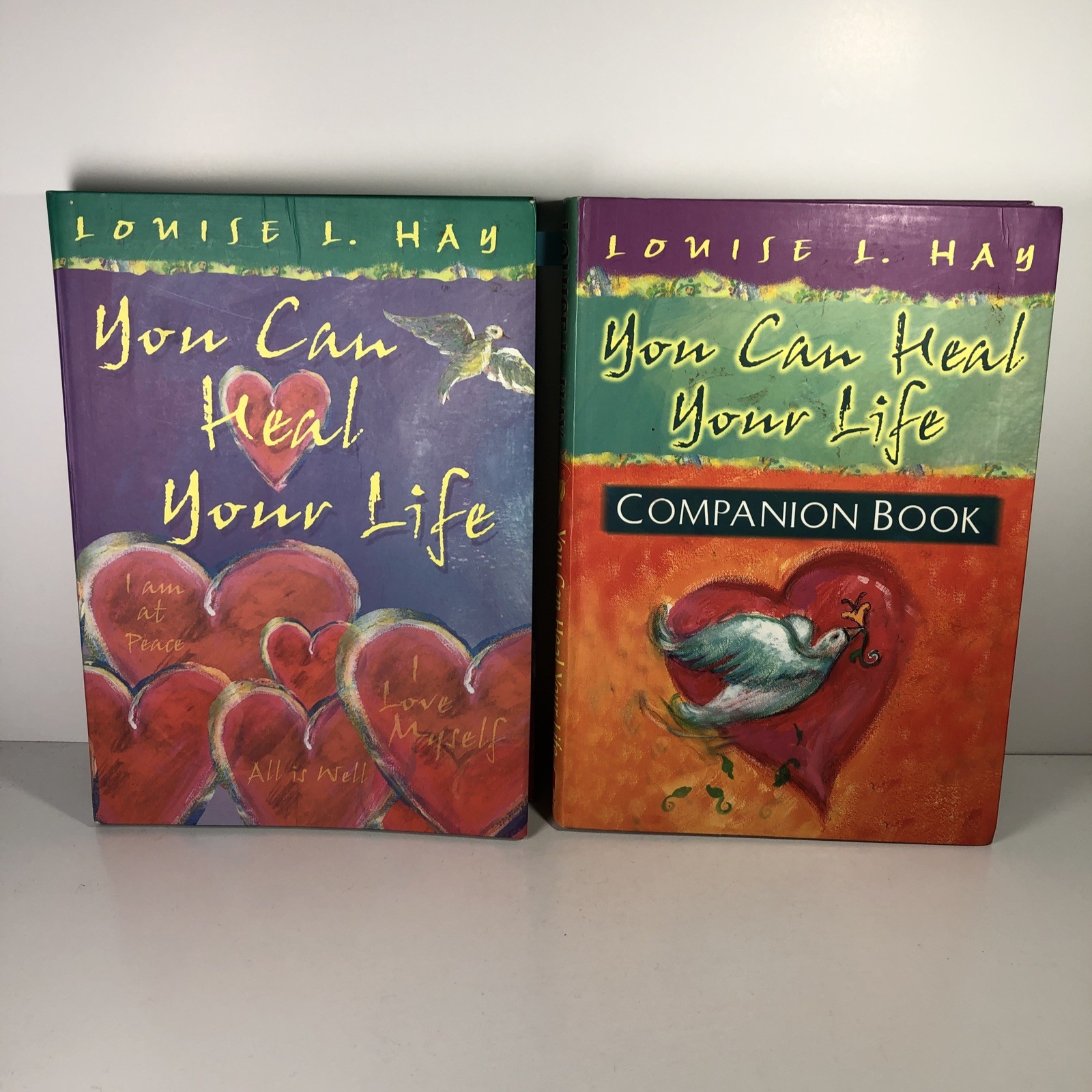 You Can Heal Your Life & Companion Book Louise L. Hay HC 2 Book Set Hay House