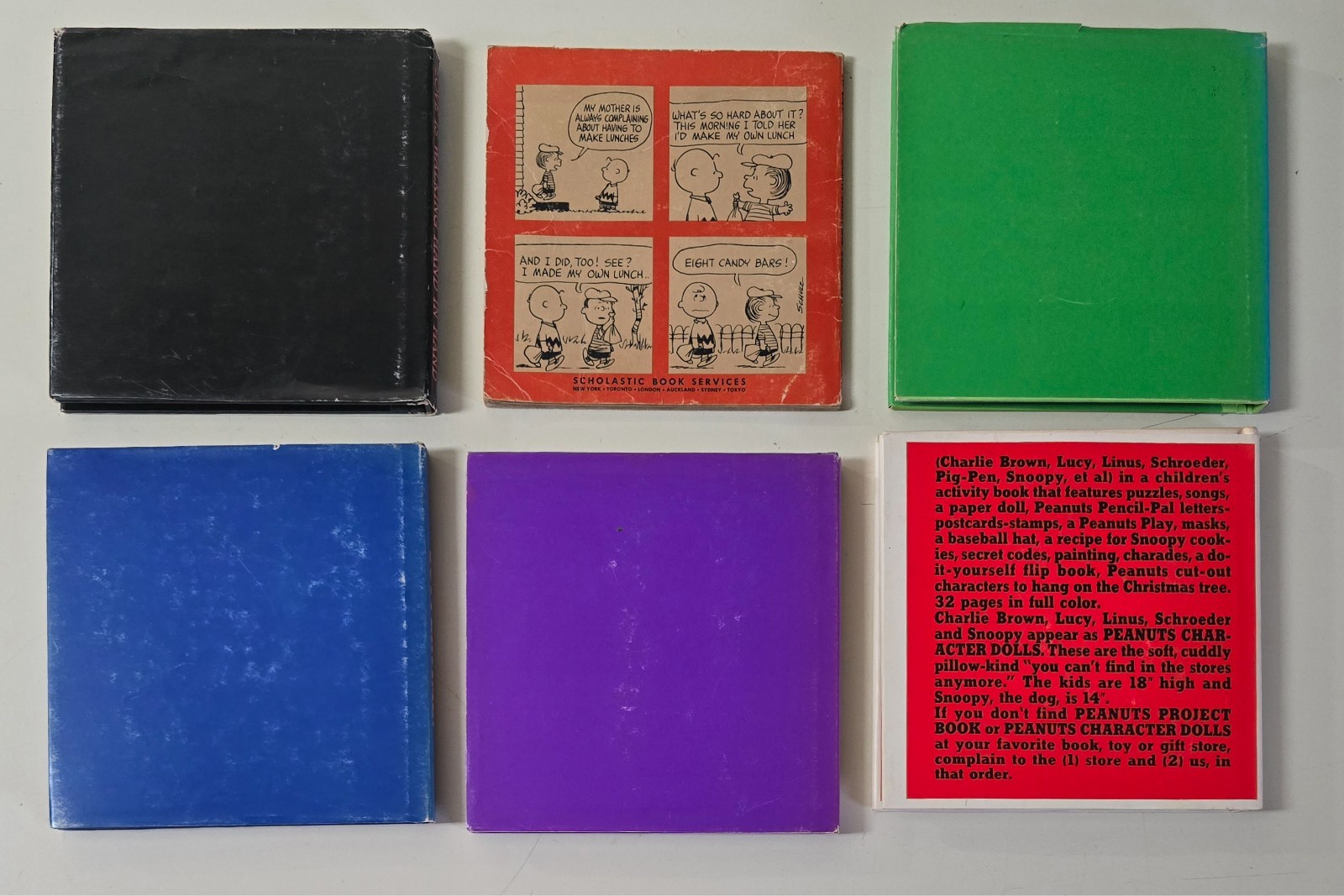 Peanuts Gang Charlie Brown’s Hardcover Mini Book Lot-5 **1- Softcover