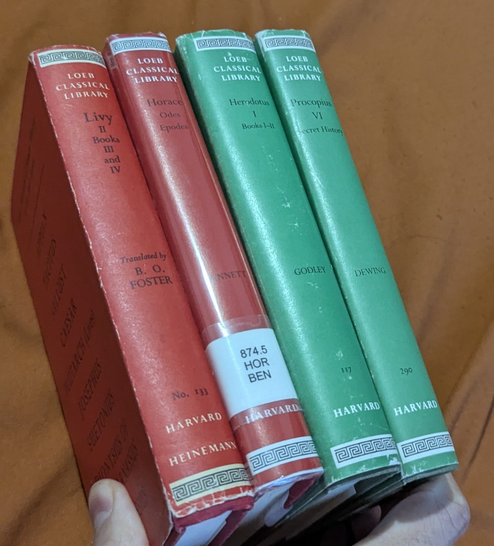 Herodotus, Procopius, Livy, Horace: Mixed Lot Loeb Classical Library Hardcover