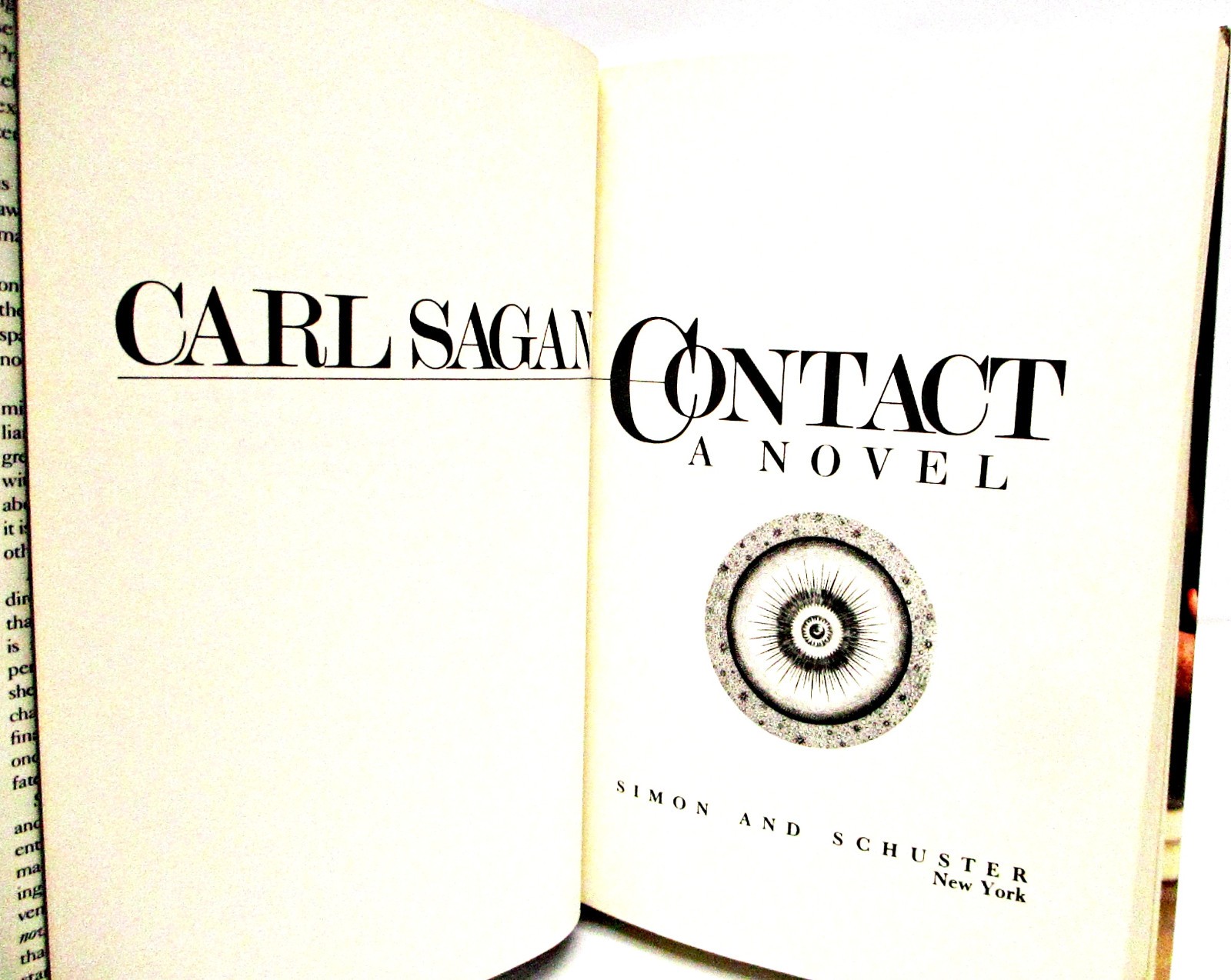 CONTACT A Novel by CARL SAGAN HCDJ 1ST/1ST LIKE NEW