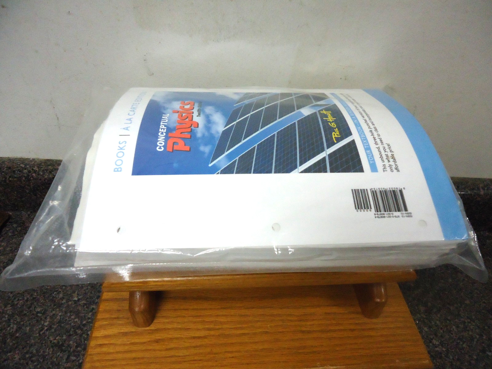 NEW & SEALED! Conceptual Physics 12th Edition 3 Hole Pages for Binder! F/S!