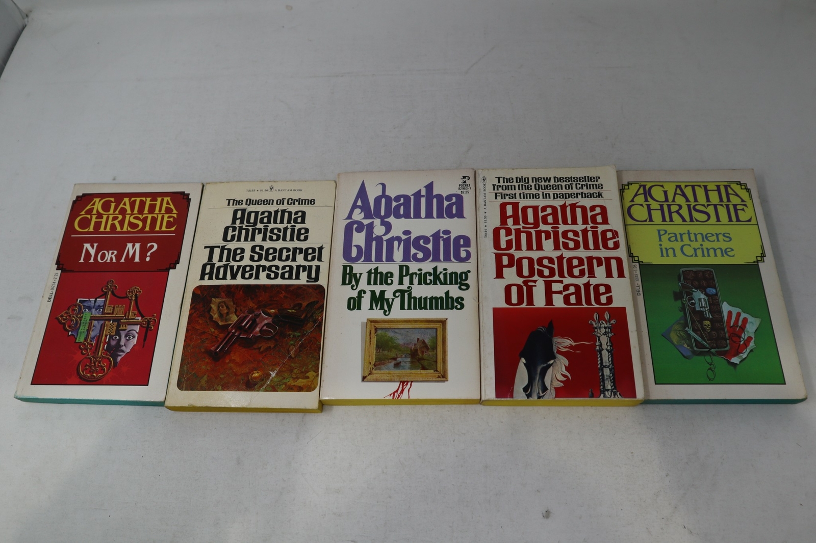 Lot Of 5 Agatha Christie Mystery Paperback *Random Mix* Books Free Shipping