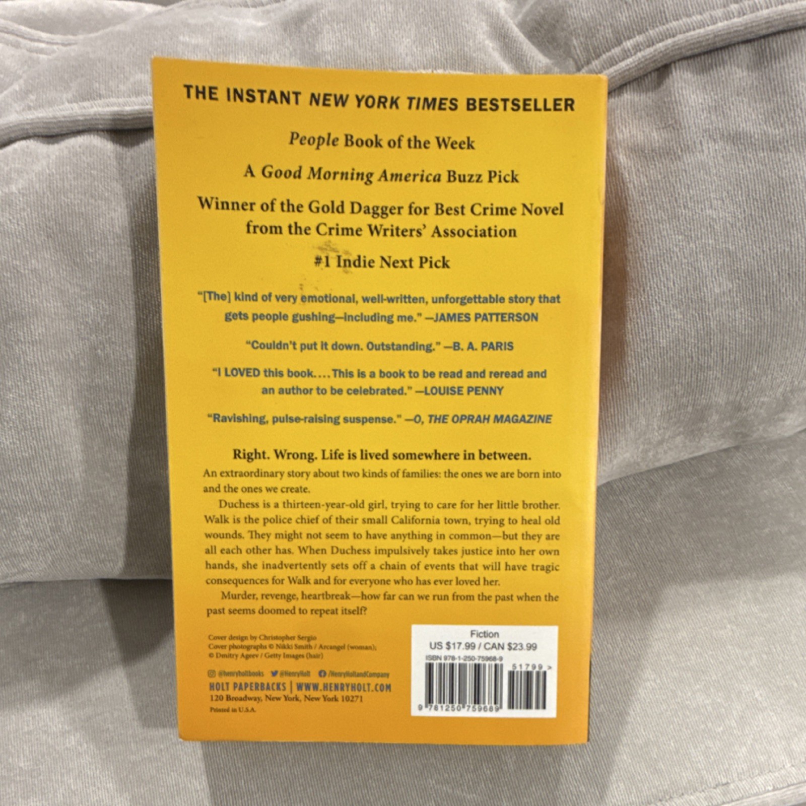 Chris Whitaker We Begin at the End Hardcover 2021 Novel Holt Mystery Literary