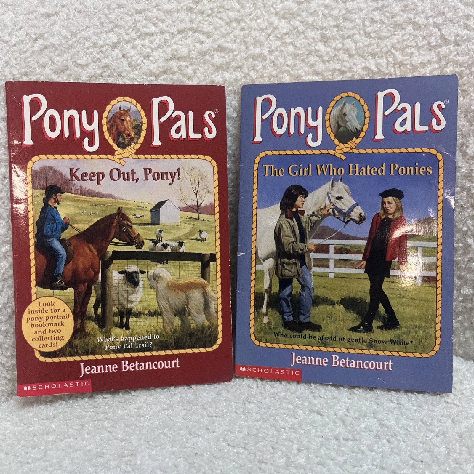 Lot 21 Pony Pals Book Paperback Horse Books Jeanne Betancourt Vintage Scholastic
