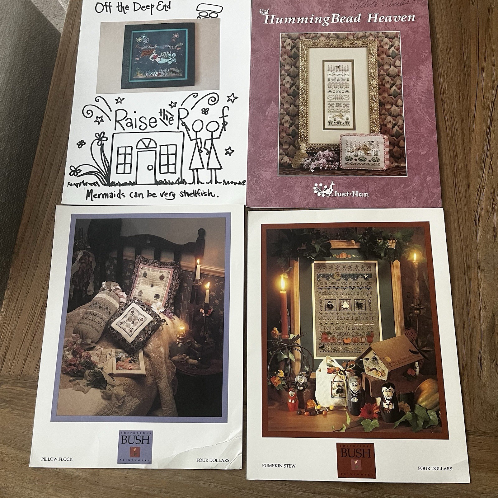 Lot 13 Vtg Counted Cross Stitch Patterns Booklets Needlepoint 2000s 1990s