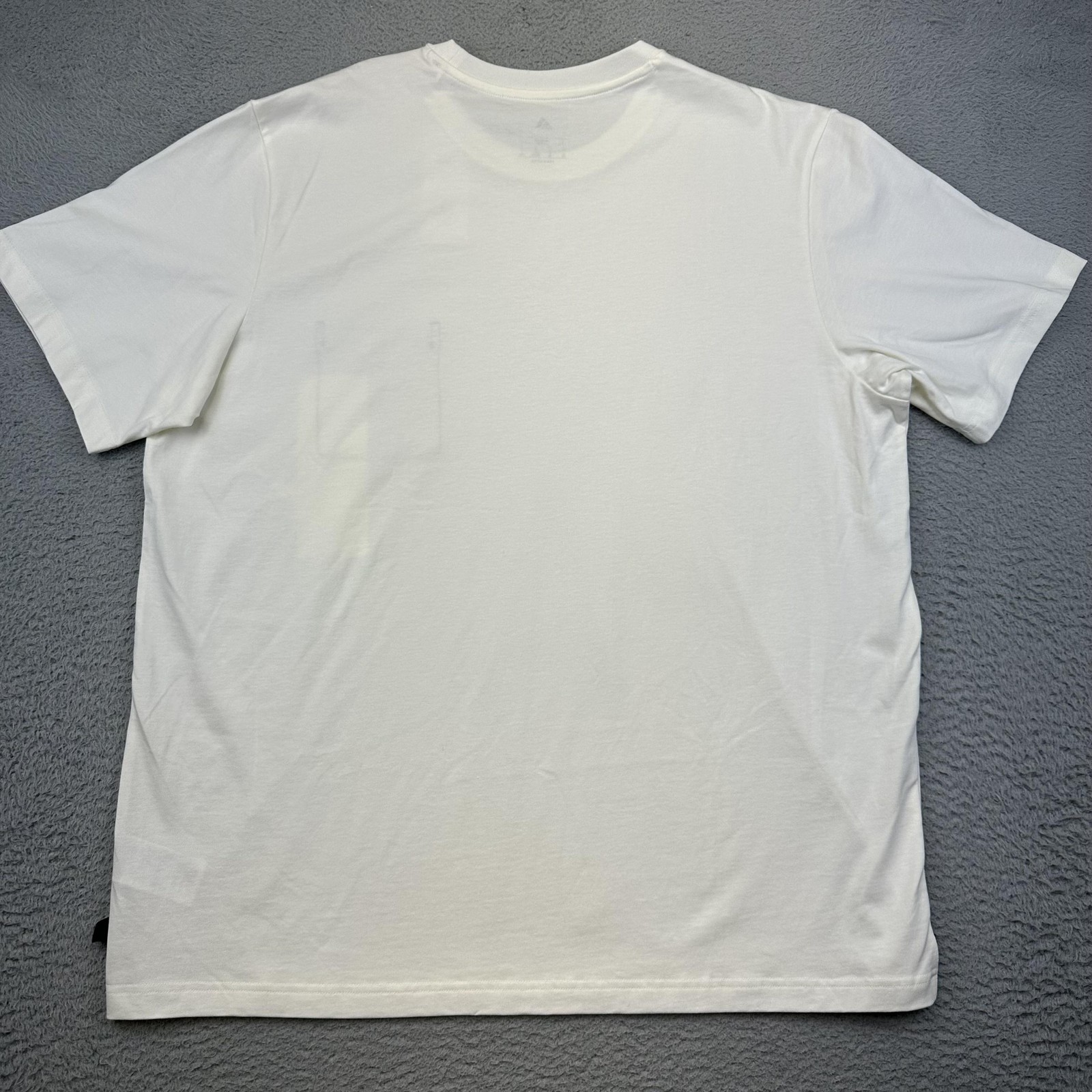 Adidas Shirt Men XL Off White MT Lens Pocket Graphic Loose Fit Cotton Basketball