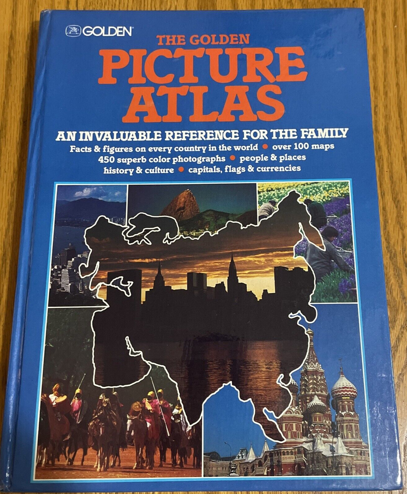 1983 Vintage The Golden Picture Atlas Hardcover 272 Pages