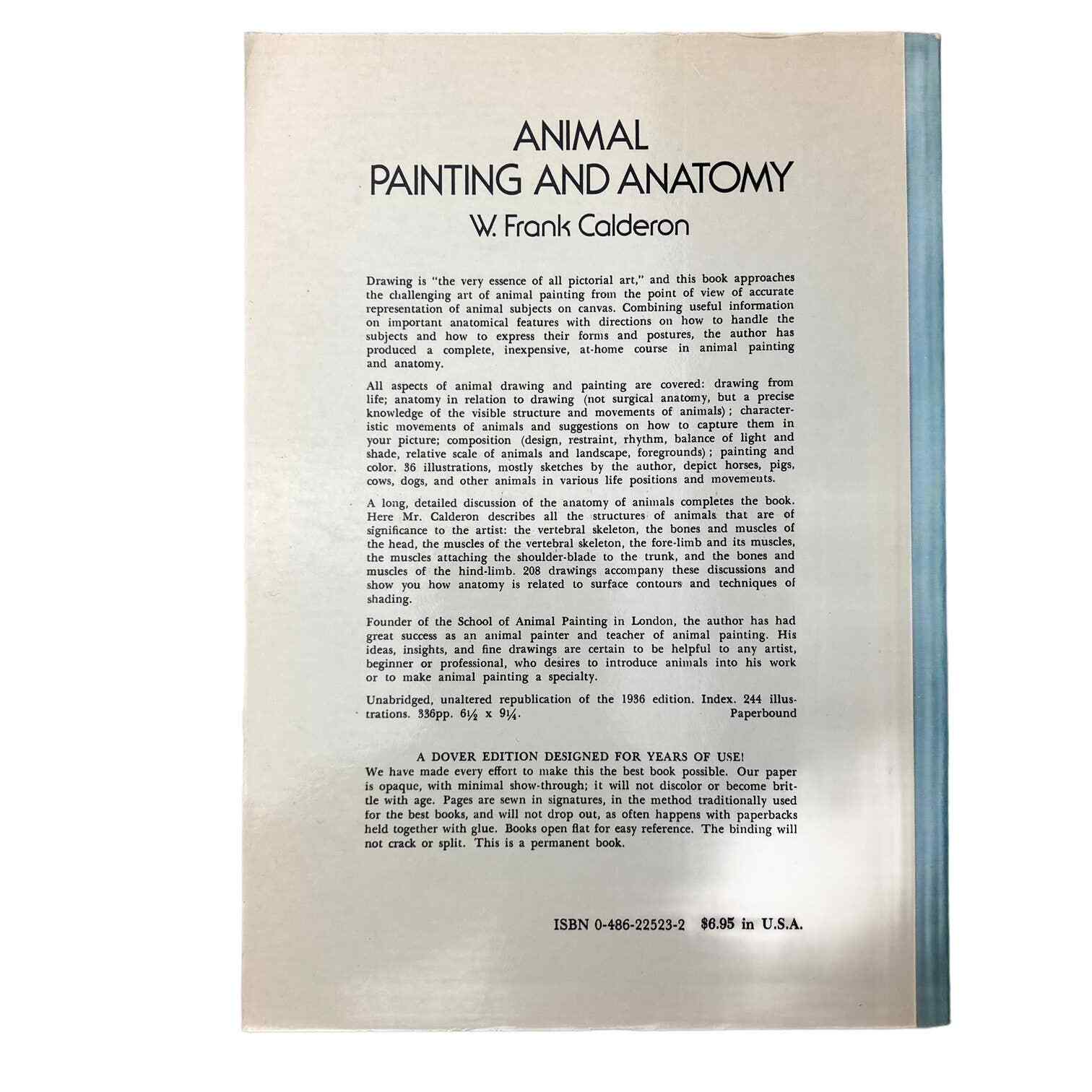 Animal Painting and Anatomy Soft Cover Book 336 pages with 200 illustrations