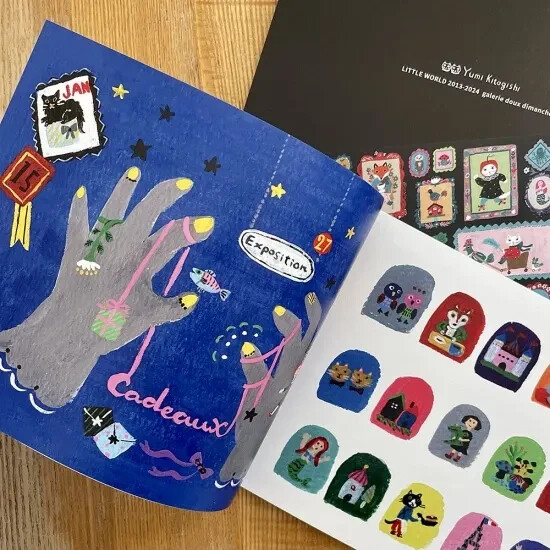 Yumi Kitagishi Art Book LITTLE WORLD 40 Pages All Color W8.2 x H5.8in JAPAN NEW