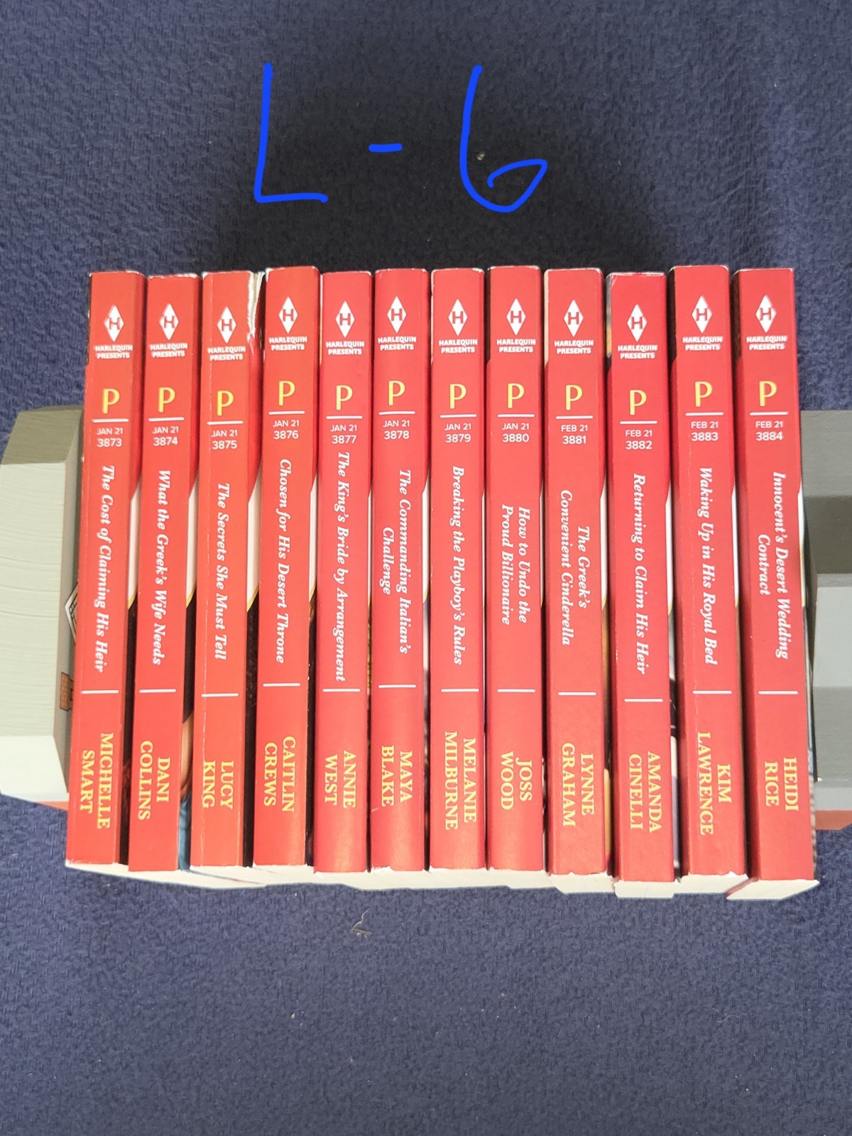 7 Lots Of 12 Harlequin Paperback Romance Novels. See Description For Lot#s