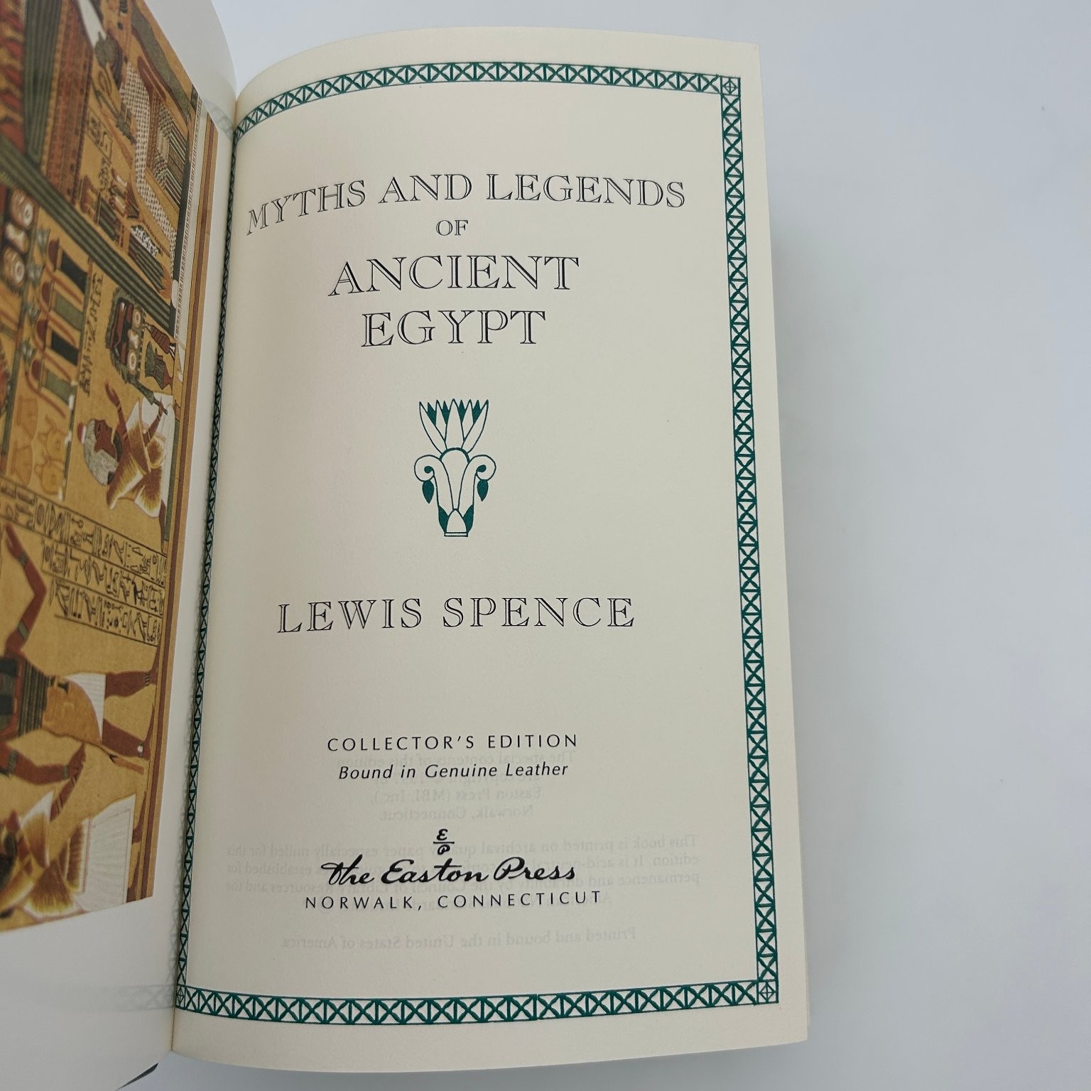 Myths & Legends of Ancient Egypt Lewis Spence 1997 Easton Press