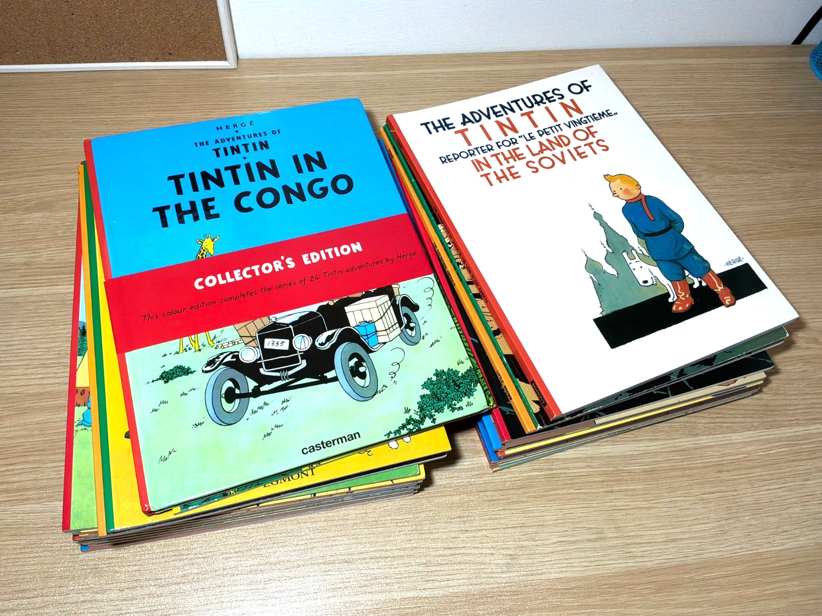 The Adventures of Tintin Complete Collection 24-Book Set English Ed. Paperback