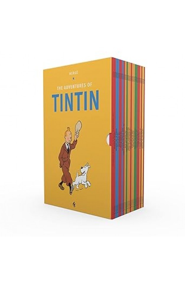 The Adventures of Tintin by Hergé: 23 Books Box Set – Ages 7+ -Paperback