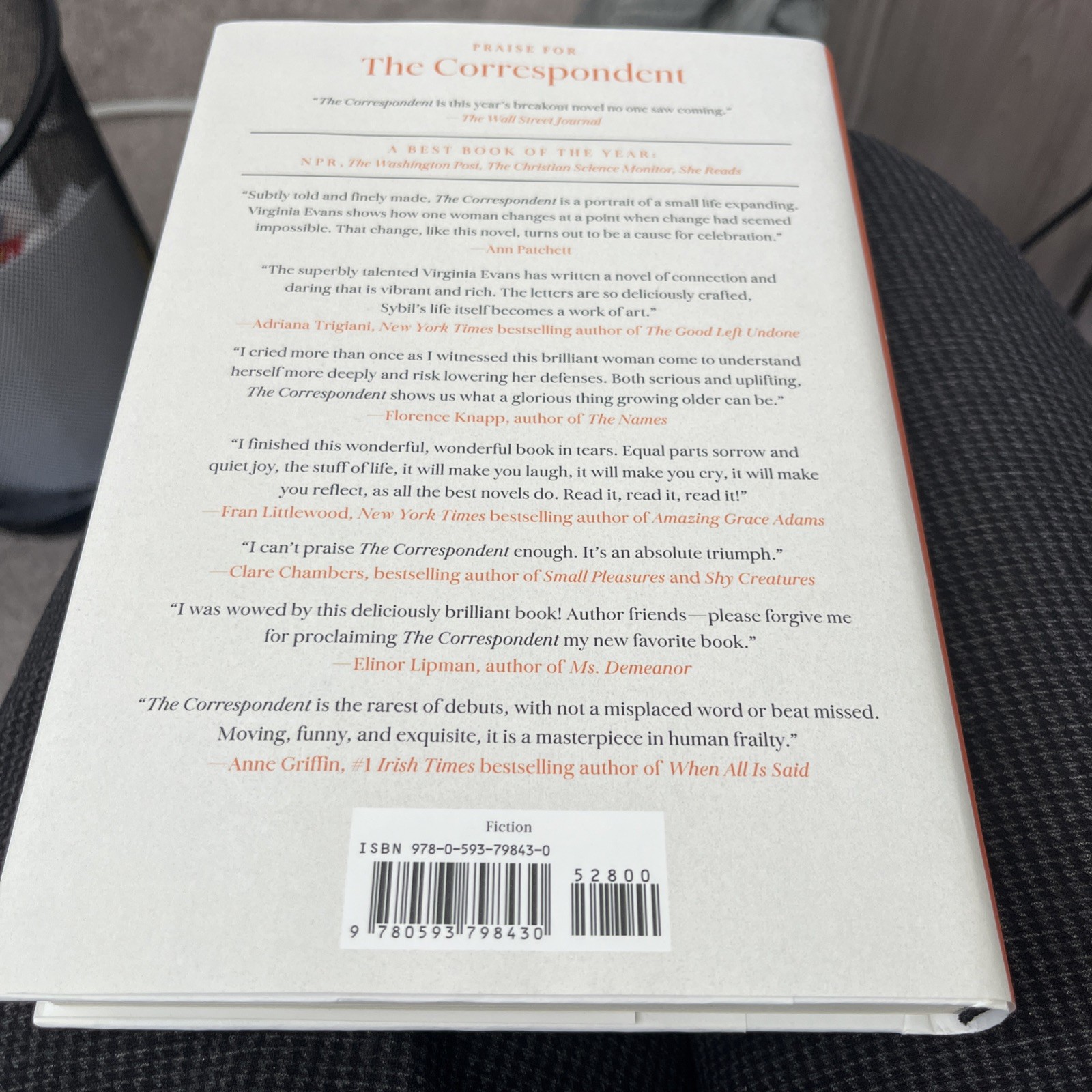 Correspondent : A Novel by Virginia Evans (2025, Hardcover)