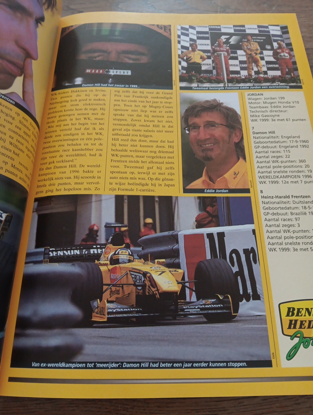 FORMULA I BOOK 1999. DUTCH LANGUAGES. 176 PAGES