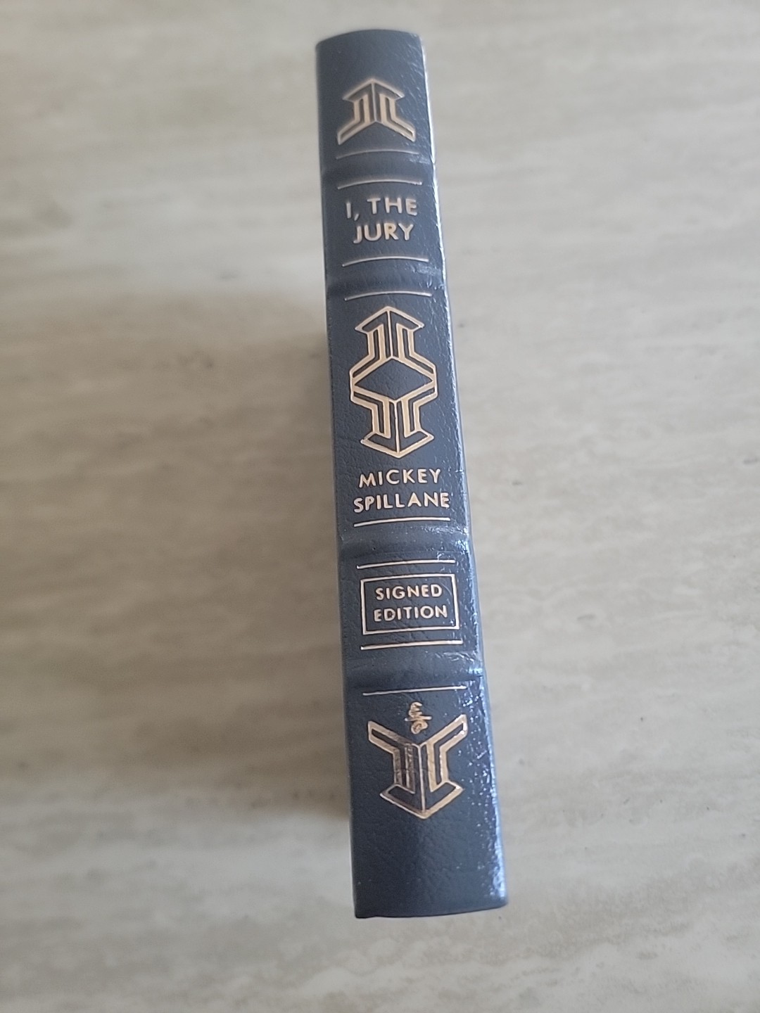 EASTON PRESS I, The Jury Mickey Spillane Signed Leather Collectors Edit.