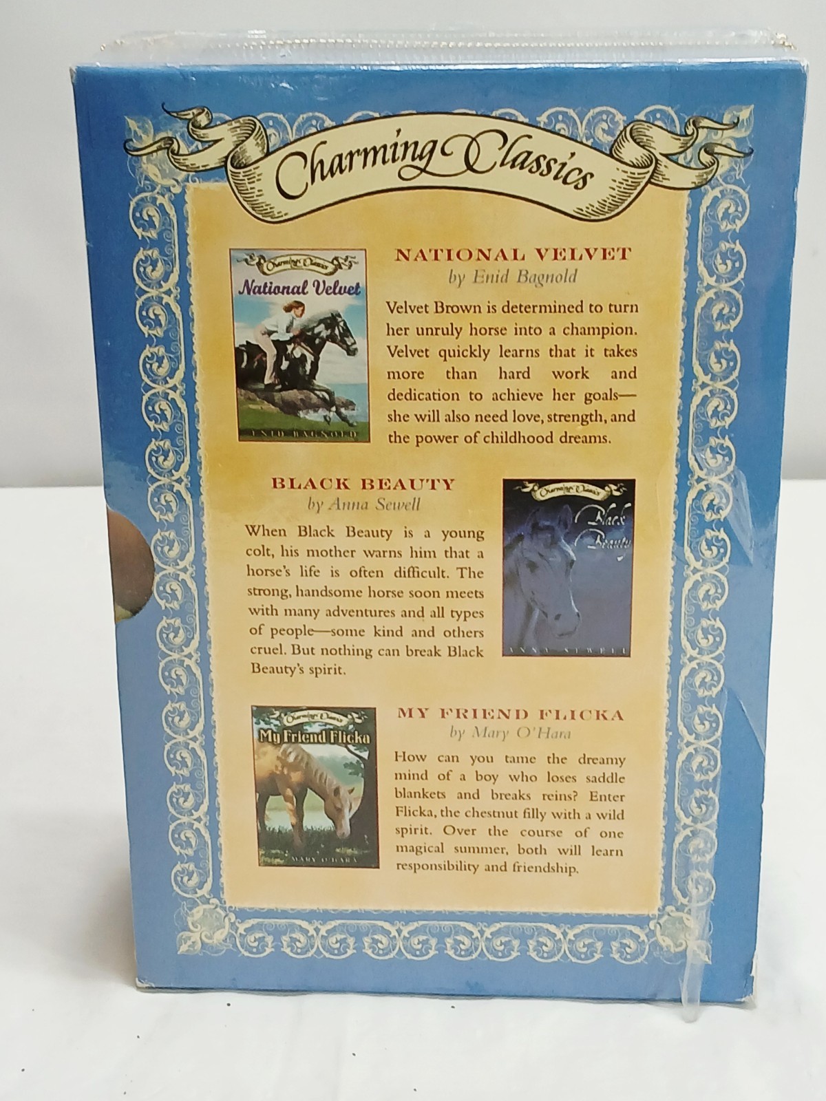 C. Classics Horse Themed 3 Book Boxed Set=with Charm Necklace=Ages 8-12=New