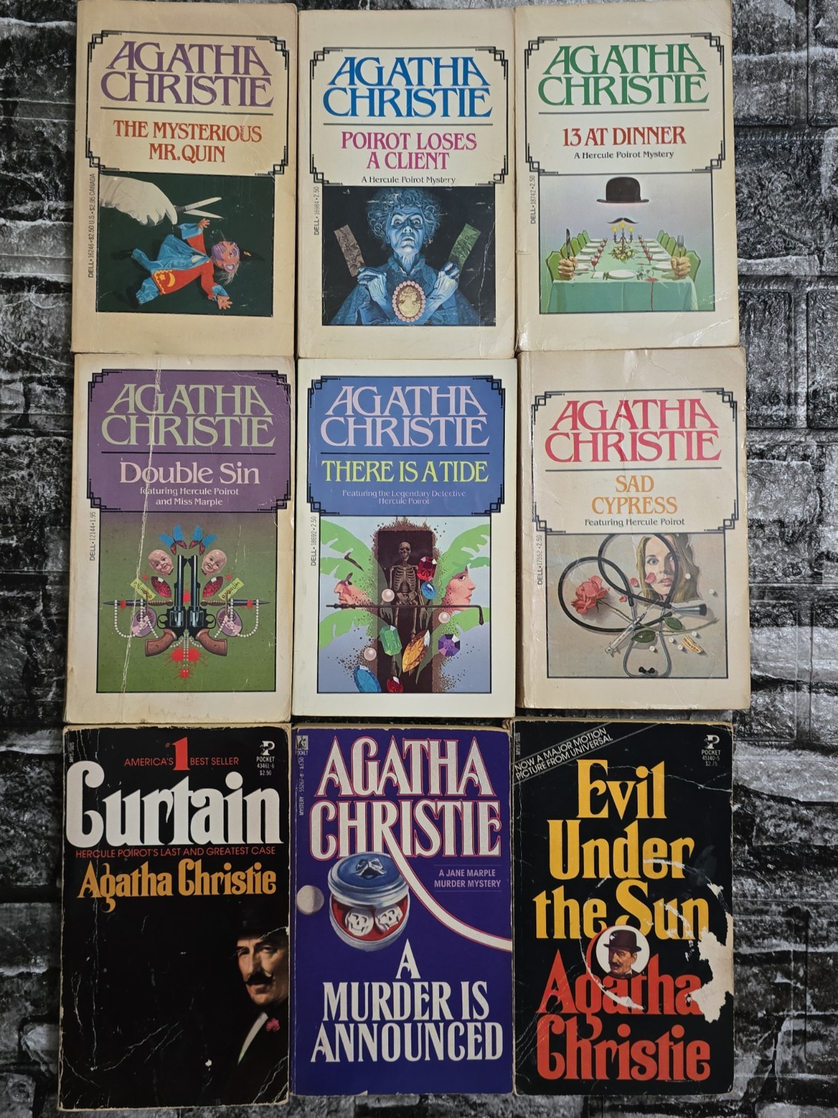 30 Vtg Agatha Christie Mystery Paperback Book Lot Hercule Poirot Berkley Bantam