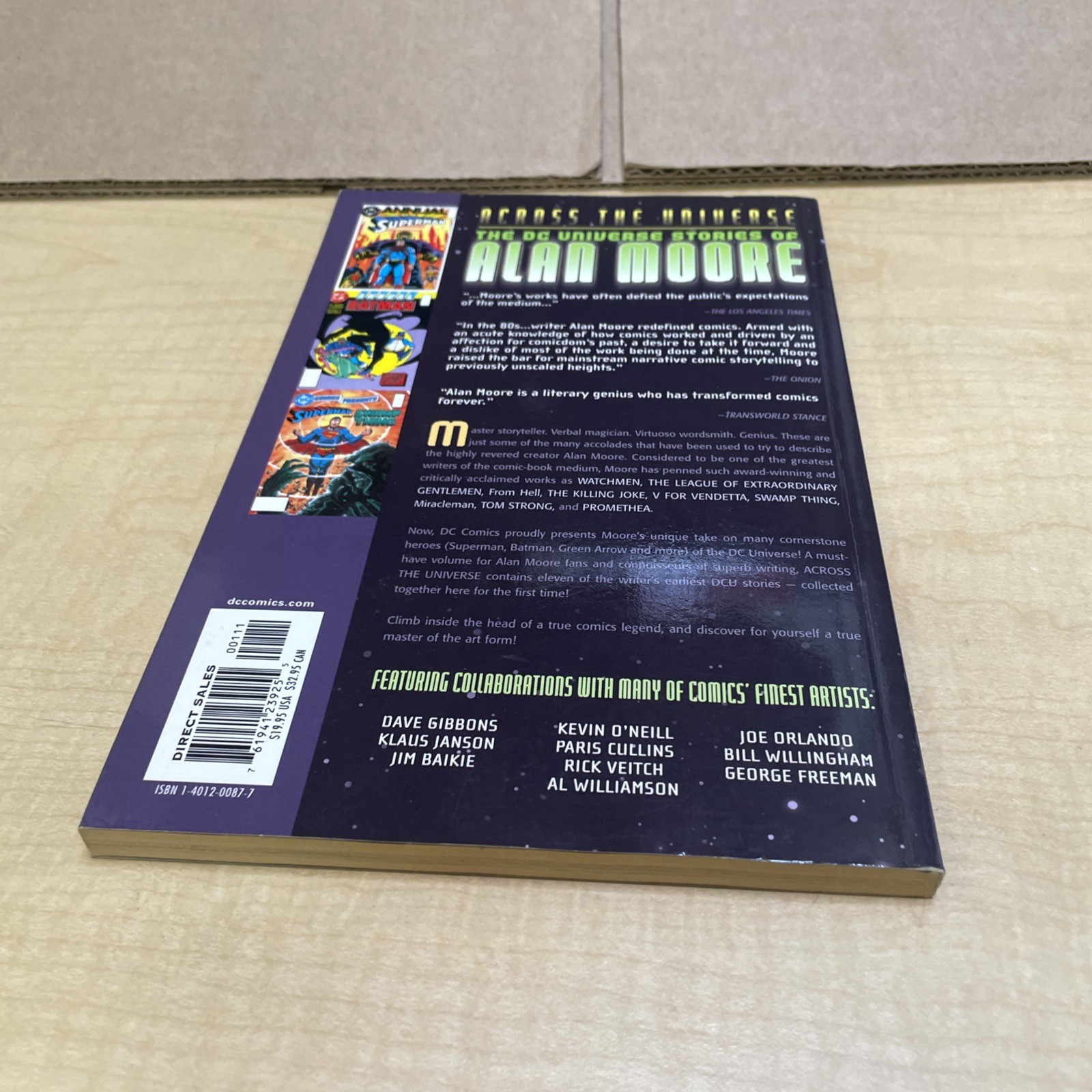 Across the Universe: the DC Universe Stories of Alan Moore (DC Comics August…