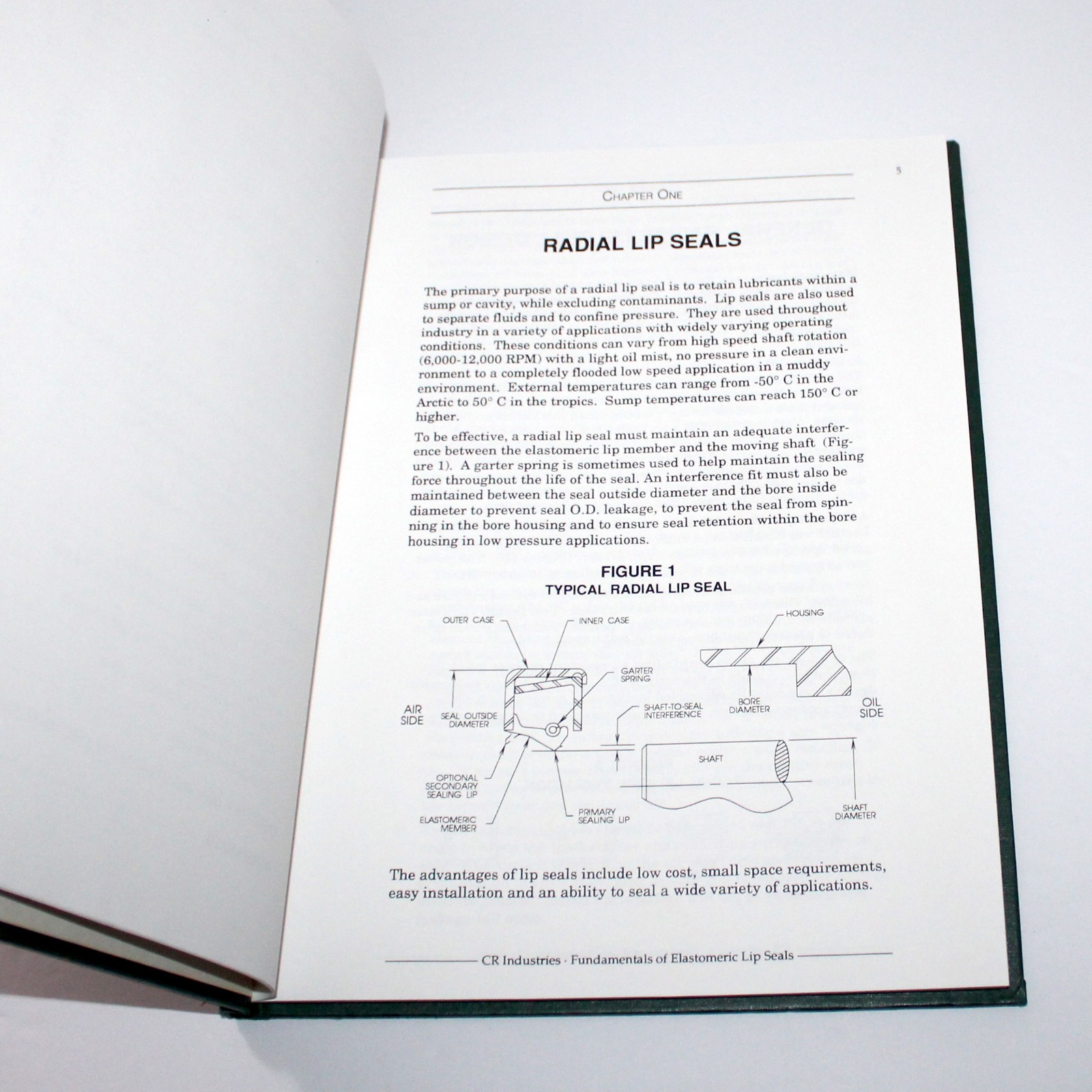 Elastomeric Lip Seal Handbook CR Industries Elgin Illinois Lubricants technology