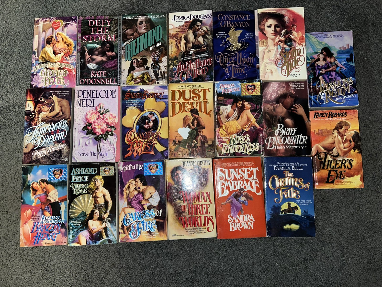 Vintage Romance Novels Lot Of 20 1980’s 1990’s 2000’s Paperbacks Books Lot 1