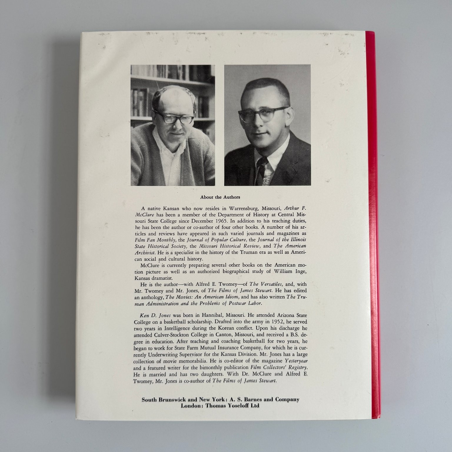 Heroes, Heavies and Sagebrush McClure Jones 1972 Pictorial History Western Films