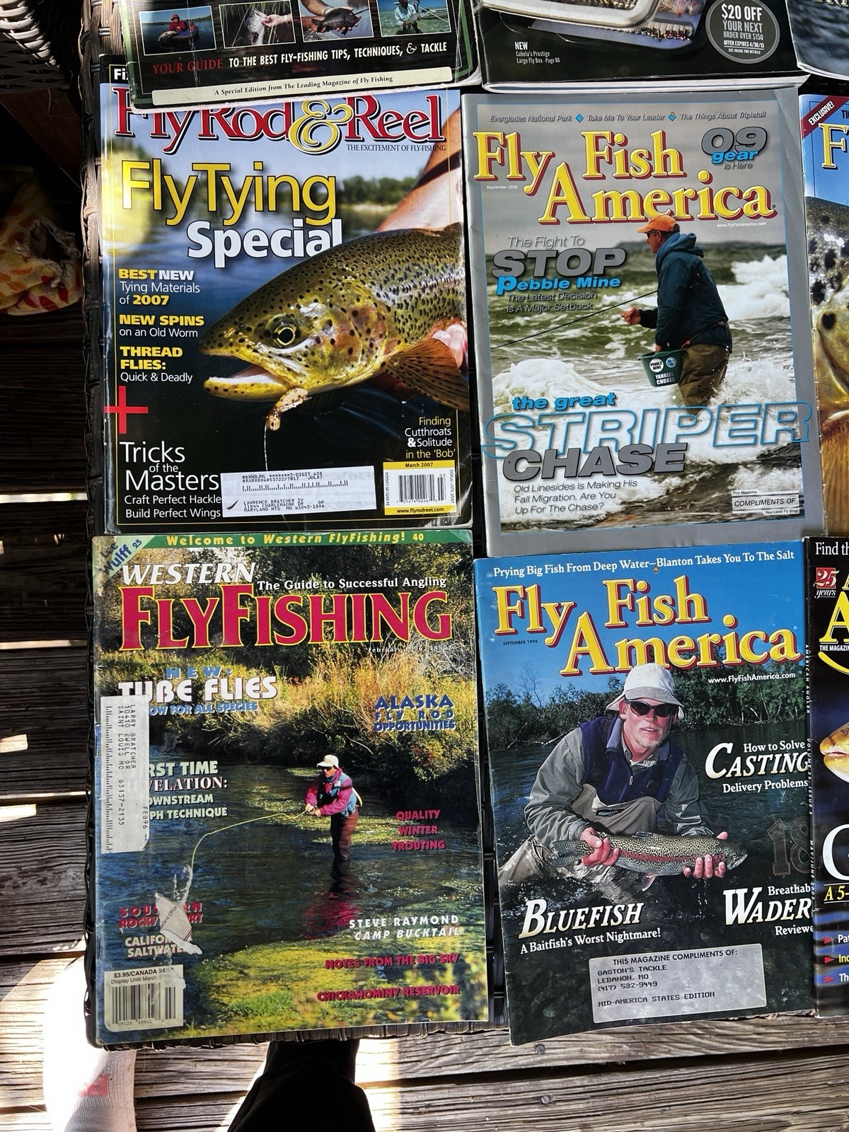 Vintage 1990s 2000s Fly Fisherman Fishing Outdoors Men’s Magazine Lot Of 12 RARE