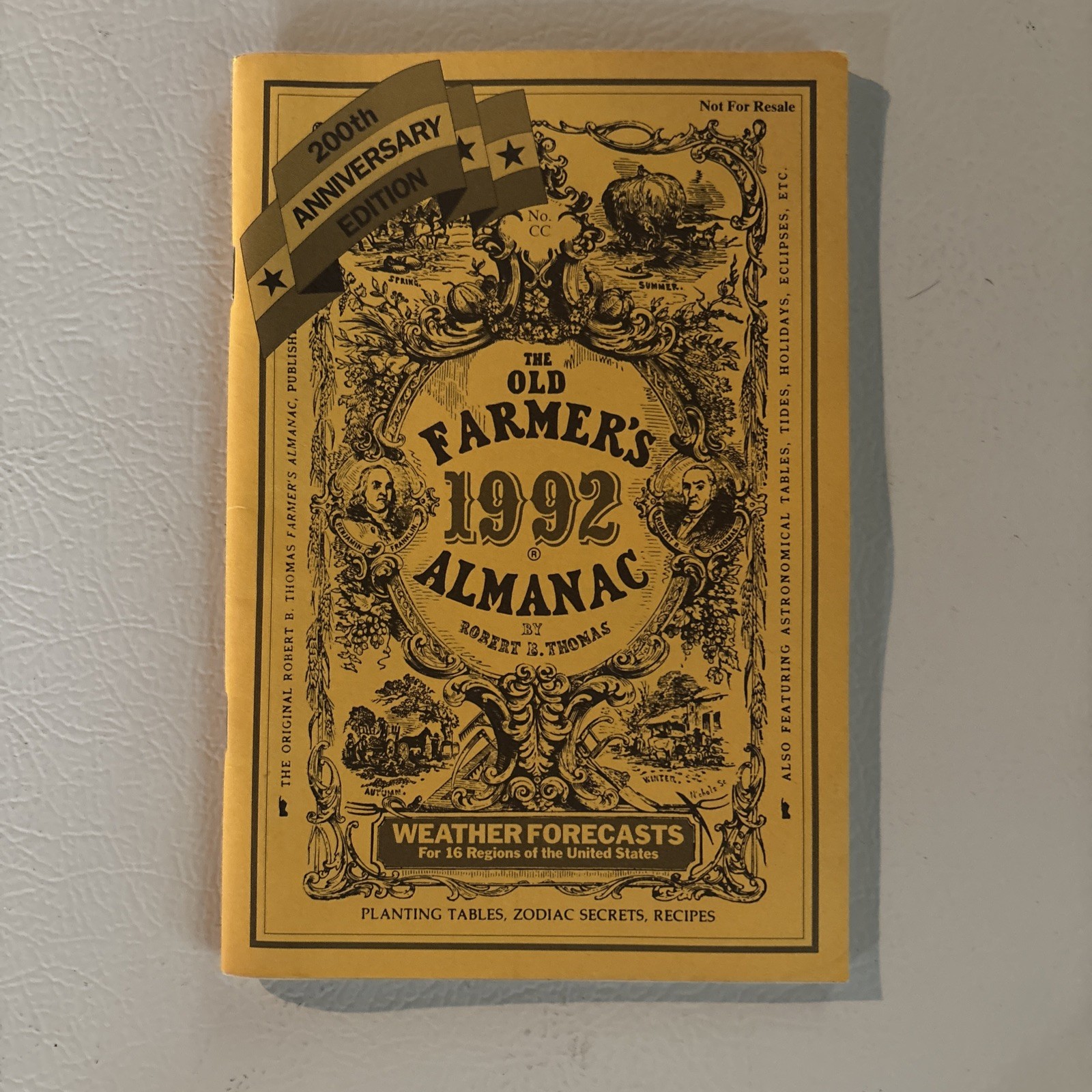 Old Farmer’s Almanac 1992, 200th Anniversary Edition Ed
