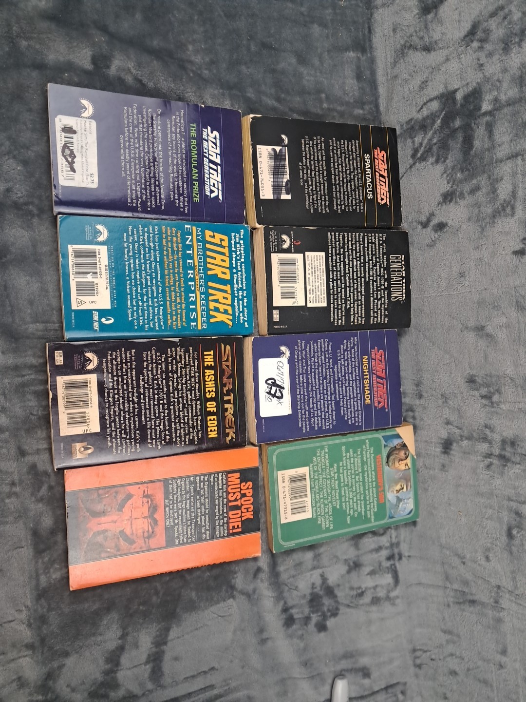 Mixed Lot of 19 Star Trek Books – Mix of books from 70s 80s 90s and 2000s
