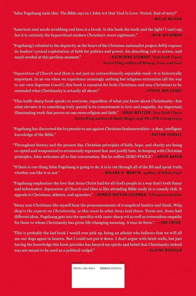 Separation of Church and Hate: -paperback