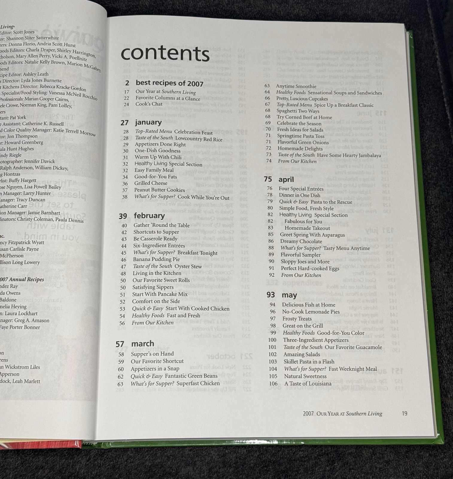 Southern Living 2007 Annual Recipes Cookbook (Hardcover) 368 Pages Color Photos