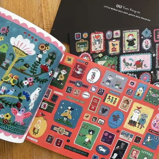 Yumi Kitagishi Art Book LITTLE WORLD 40 Pages All Color W8.2 x H5.8in JAPAN NEW