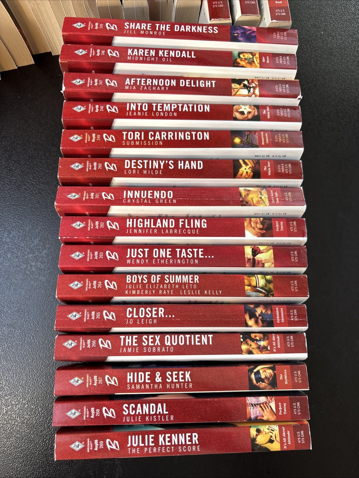 NEW Vintage Lot/15 Harlequin Blaze 2000’s Romance Books 245-269