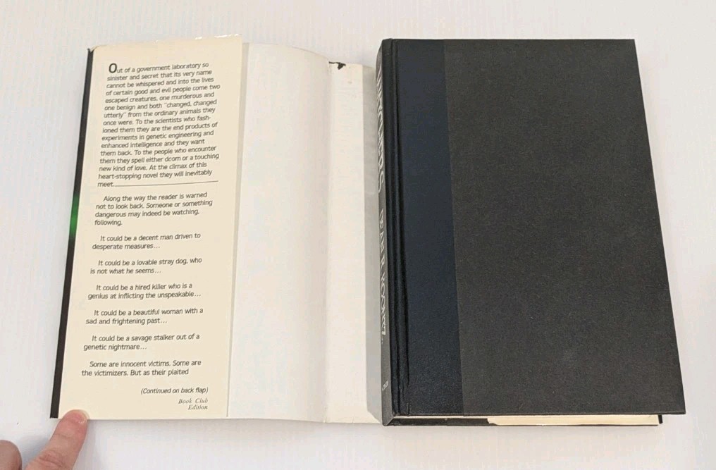 Watchers by Dean Koontz: 1987 1st Book Club Edition HC w/Dust Jacket