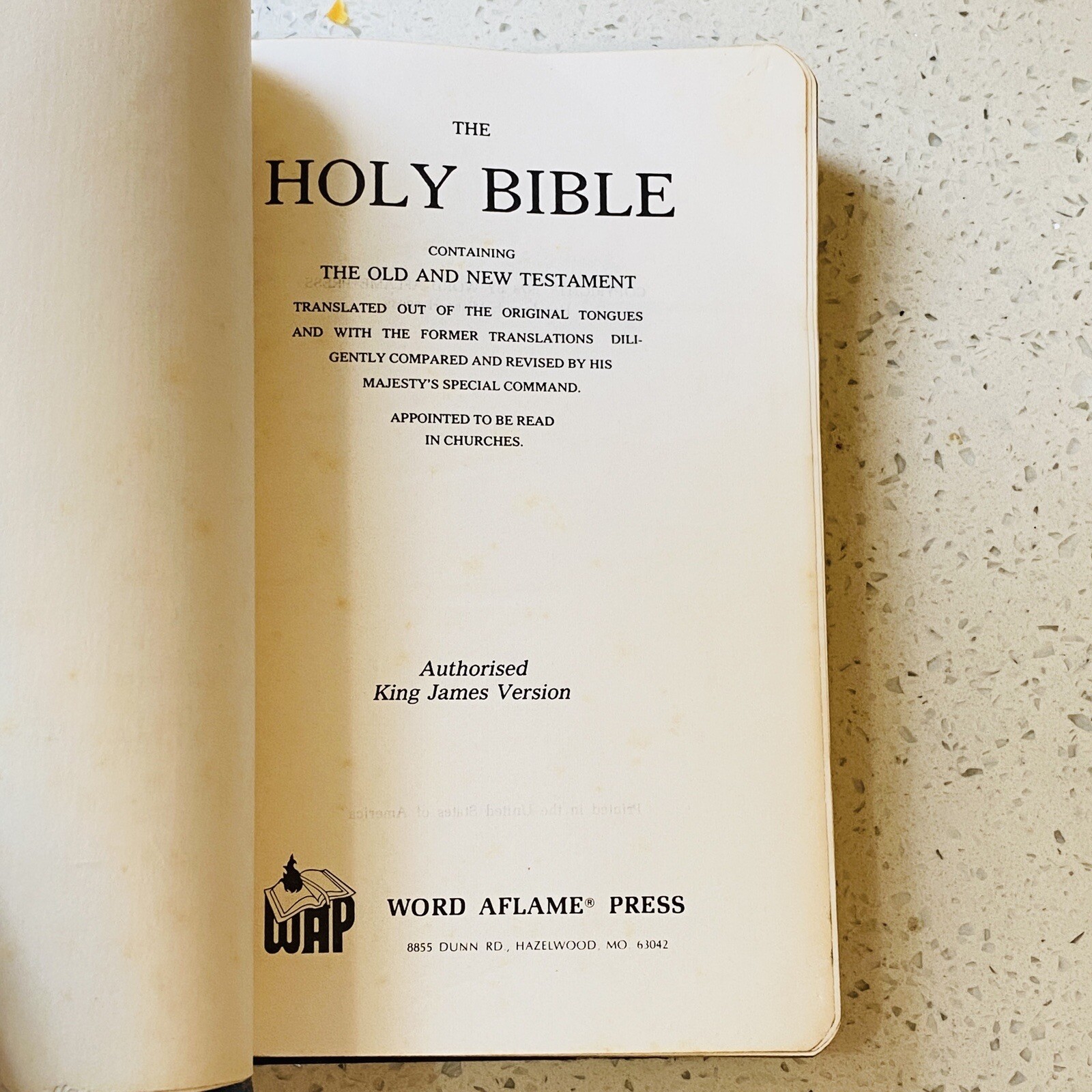 Holy Bible Concordance Red Letter Edition KJV Word Aflame Press 1973 Red Letter