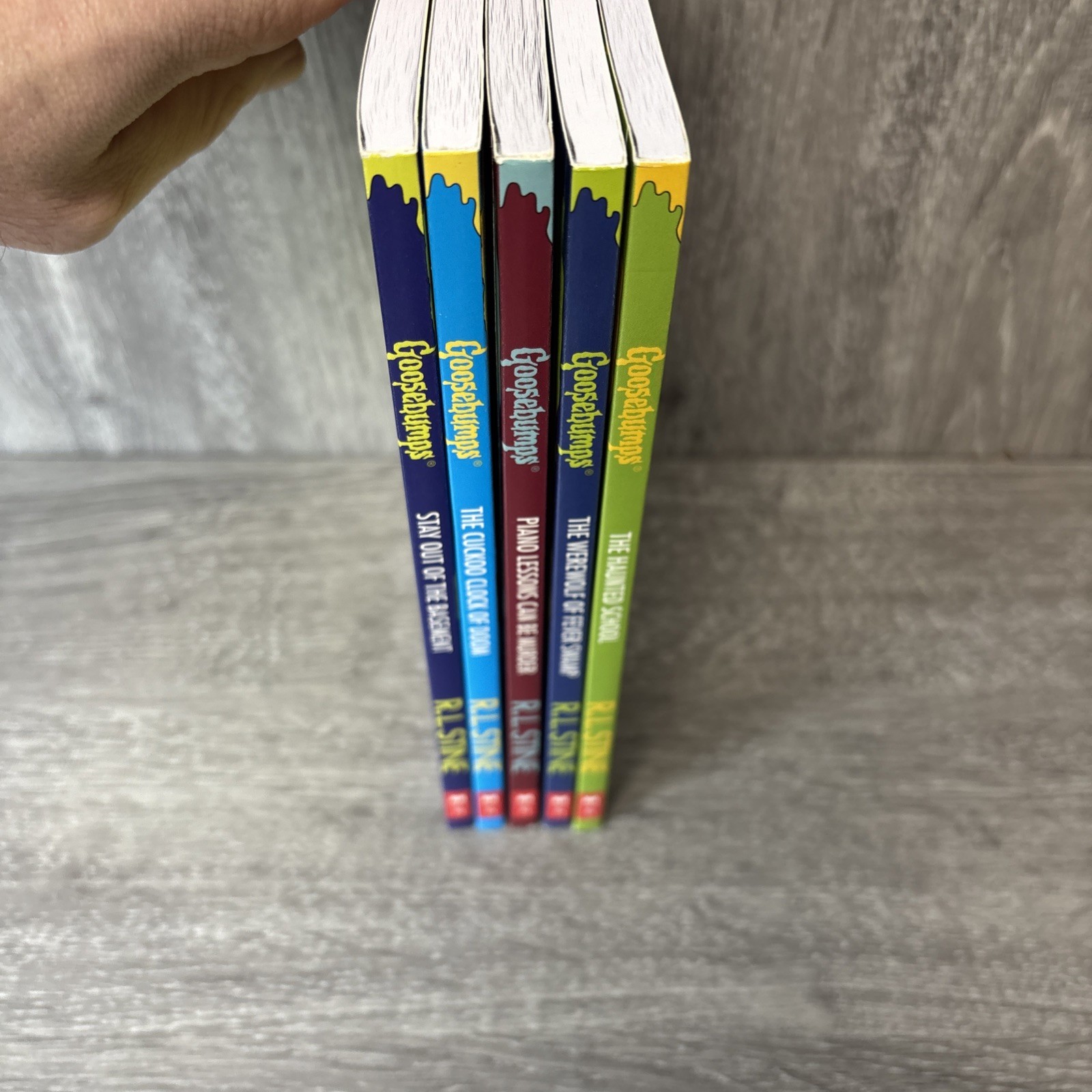Goosebumps Fear Limited Edition Collectible Tin ORANGE 5 Book All First Printing