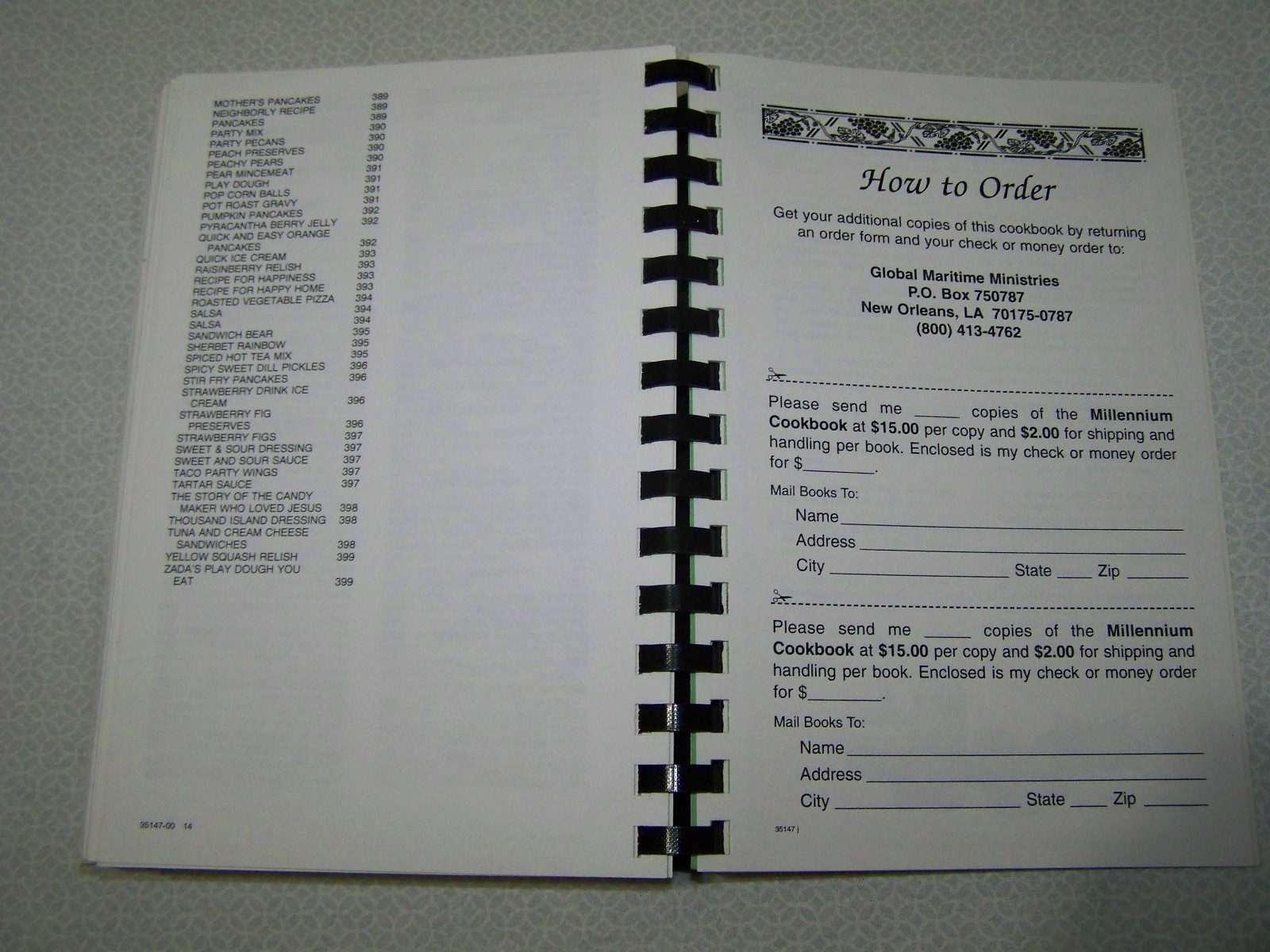 Global Maritime Ministries Cookbook New Orleans Louisiana 2000 400 pages