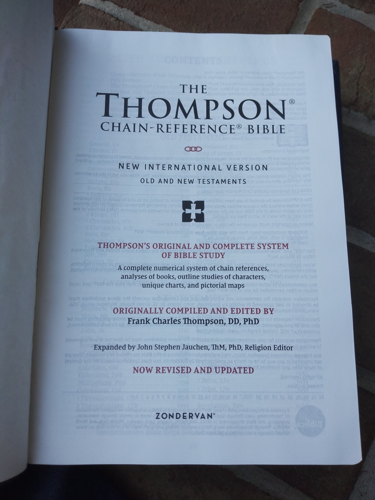 NIV Large Print Thompson Chain Reference Bible Navy~ Retails~89.99 Leathersoft