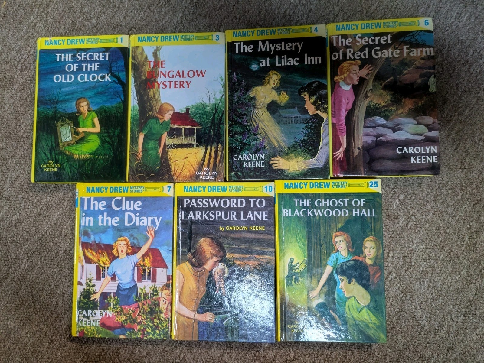 Lot Of 7 Nancy Drew Books – 1990s & 2000s – Keene – #1, 3, 4, 6, 7, 10, 25 EC!!!